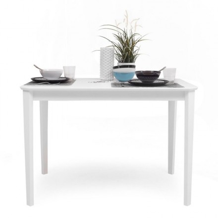 Conjunto de comedor/cocina de diseño nórdico MELAKA mesa fija de 75x75 cm y  2 sillas color roble y blanco - Tienda de Mesas - Centro Mueble Online