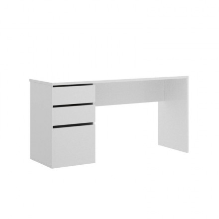 Mesa escritorio SHIRO tablero de partículas melaminizado color blanco brillo 139x60x75 cm