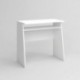 Mesa escritorio juvenil KRIPTON tablero de partículas melaminizado color blanco mate 80x40x75,5 cm