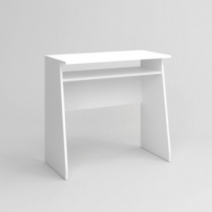 Mesa escritorio juvenil KRIPTON tablero de partículas melaminizado color blanco mate 80x40x75,5 cm