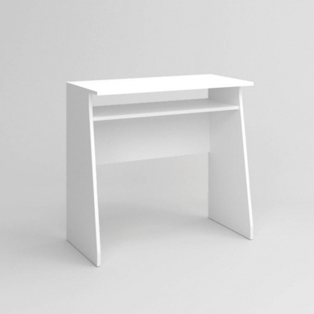 Mesa escritorio juvenil KRIPTON tablero de partículas melaminizado color blanco mate 80x40x75,5 cm