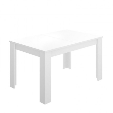 Conjunto de comedor/cocina de diseño nórdico MELAKA mesa fija de 75x75 cm y  2 sillas color roble y blanco - Centro Mueble Online